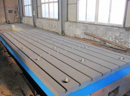 Cast iron assembly platform