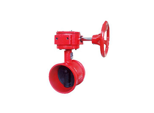 Groove butterfly valve